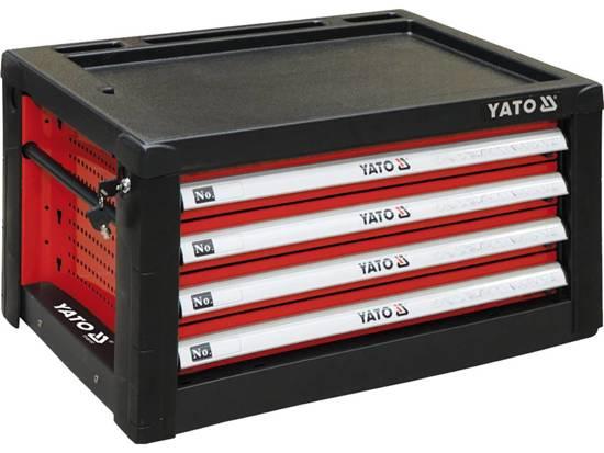 Yato Ящик для инструмента металлический 690х465х400мм с 4 выдвижными полками (YT-09152) YATO - фото 1 - id-p226320901