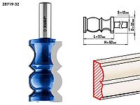 Зубр Фреза кромочная фигурная №8, D= 32мм, рабочая длина-57,2мм, хв.-12 мм (28719-32) ЗУБР