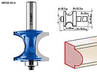 Зубр Фреза полустержн. с подшип., D= 41,3мм, дл.-35мм, рад.-12,7мм, хв.-12мм, d-12,7мм (28722-41.3) ЗУБР