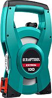 Kraftool Мерная лента 100м, стальное полотно, геодезийная, быт. "EXTREM" (34185-100) KRAFTOOL