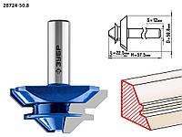 Зубр Фреза кромочная для углового сращивания, D= 50,8мм, рабочая длина-22,5мм,хв.-12мм (28724-50.8) ЗУБР