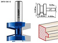 Зубр Фреза пазо-шиповая наборная, D= 38,1мм, рабочая длина-28,6мм, хв.-12 мм (28731-38.1-2) ЗУБР