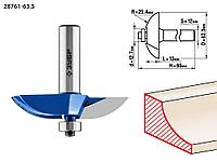 Зубр Фреза фигирейная №2, D= 63,5мм, раб. длина-13мм, радиус-25,4мм, хв.-12мм, d-12,7мм (28761-63.5) ЗУБР