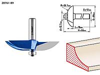 Зубр Фреза фигирейная №2, D= 89мм, рабочая длина-16мм, радиус-38,1мм, хв.-12мм, d-12,7мм (28761-89) ЗУБР