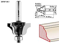 Зубр Фреза кром. калев. №4, диам.-38.1мм, раб. дл.-19мм, рад.-6,3мм, хв. 8мм (28787-38.1) ЗУБР