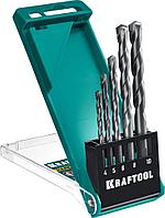 Kraftool Набор сверл по твёрдым материалам 4-5-6-8-10 мм, 5шт. (29177-H5) KRAFTOOL