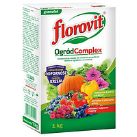Удобрение Флоровит универсальное гранулированное для растений Сад Complex, коробка 1кг Florovit Флоровит
