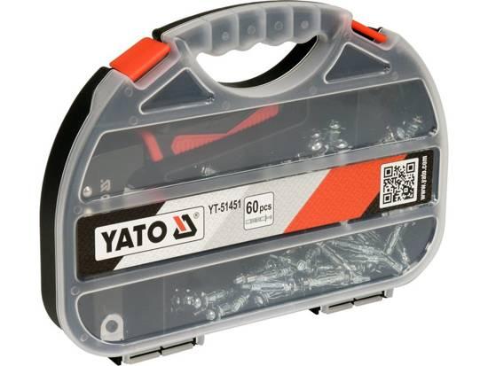 Yato Пистолет для установки дюбелей Молли +60 дюбелей (YT-51451) YATO - фото 1 - id-p226321005