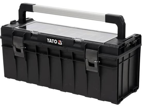 Yato Ящик для инструмента, пластиковый, литой, пласт. замки 650x270x272 мм (YT-09184) YATO - фото 1 - id-p226320046