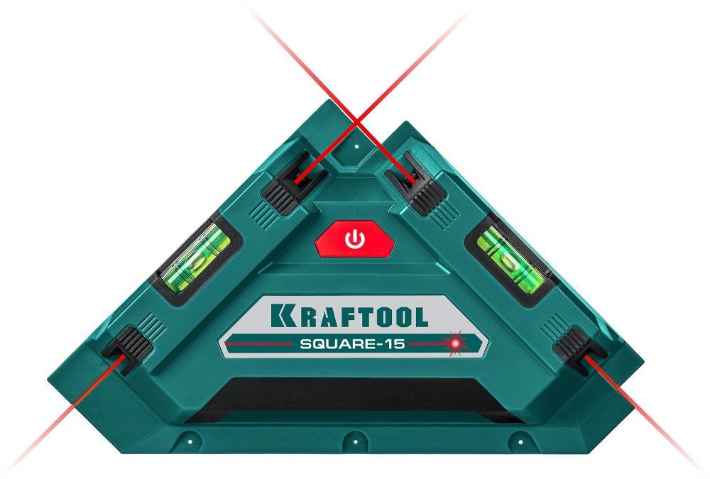 Kraftool Угольник лазерный для кафеля "Square-15" (34705) KRAFTOOL - фото 1 - id-p226321984
