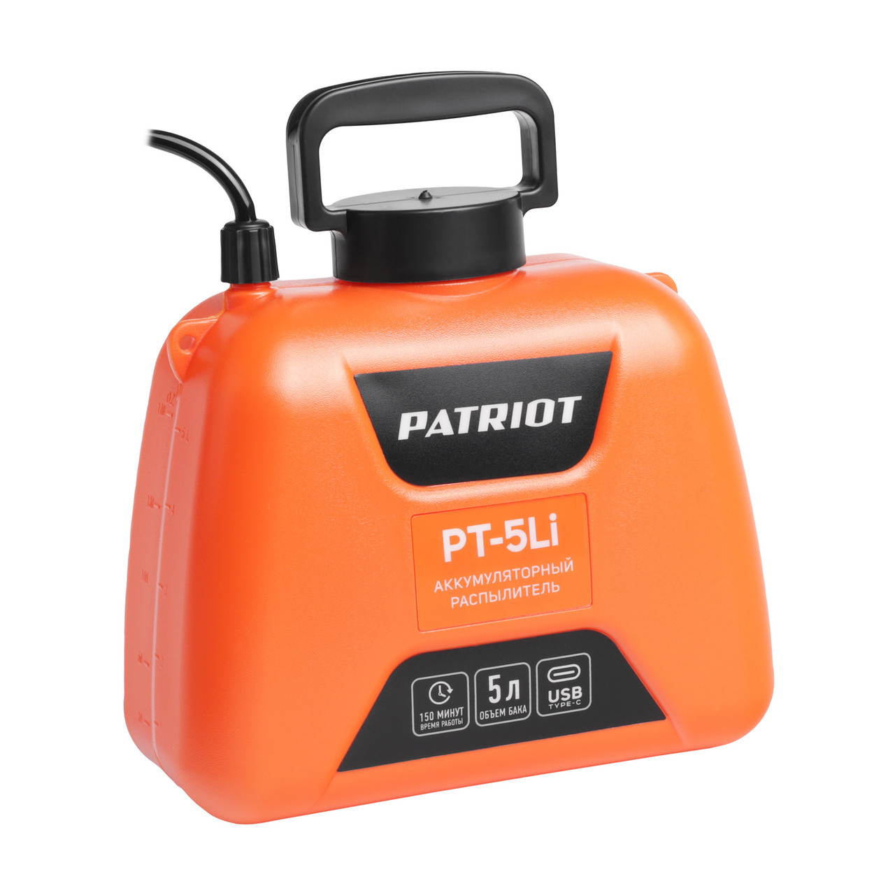 PATRIOT Распылитель наплечный аккум. PT-5LI (3,7В Li-ion 0,67 л/мин дальн. 1,5м бак 5л) PATRIOT / IMPERIAL - фото 4 - id-p226322046