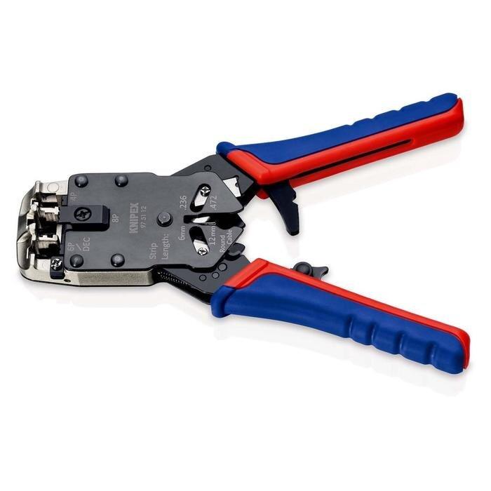 KNIPEX Инструмент для опрессовки штекеров типа Western KN-975112 (97 51 12) KNIPEX - фото 5 - id-p226321145