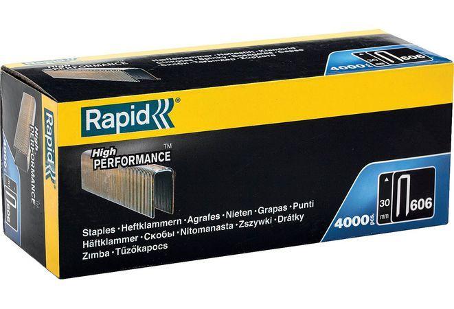 Rapid Скобы узкие, супертвердые, закаленные тип 55 (C / 14 / 606), 30 мм, 4000 шт (466301040) RAPID - фото 1 - id-p226319158