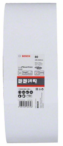Bosch Шлифлента 100*610 К 80 (-10-), (2.608.606.136) BOSCH - фото 2 - id-p226320169