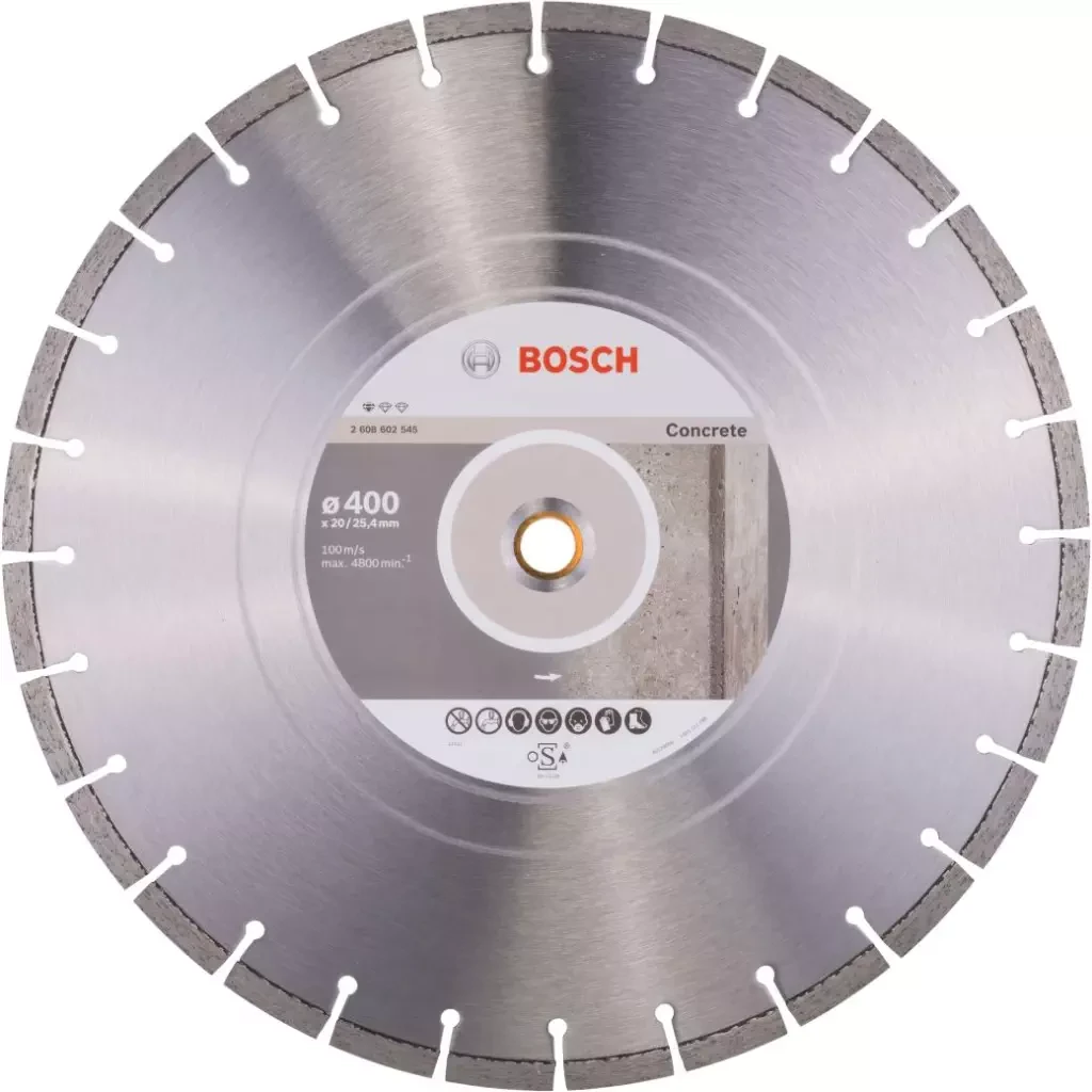 Bosch Круг алмазный сегм. 400х3.2х10х25.4/20.0 мм Бетон Standart (2 608 602 545) BOSCH - фото 1 - id-p226317225