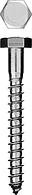 Зубр Шуруп (глухарь) с шестигранной головкой Ø 12x100 мм оцинкованный 200шт. (300450-12-100-200) ЗУБР