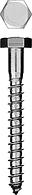 Зубр Шуруп (глухарь) с шестигранной головкой Ø 12x120 мм оцинкованный 150шт. (300450-12-120-150) ЗУБР