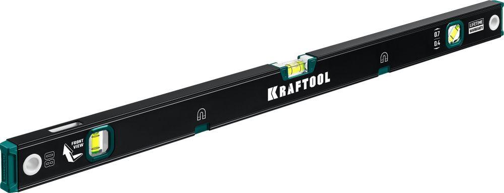 Kraftool Уровень строительный 80 см, точн. 0.4мм/м, магнитн., с зеркал. глазком "GRAND-M" (34785-80) KRAFTOOL - фото 1 - id-p226320239