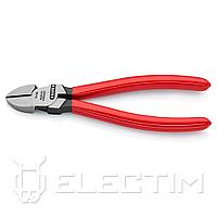 KNIPEX Кусачки боковые (бокорезы) 160мм, чёрные, тверд. кромок 62 HRC, обливные рукоятки (7001160) KNIPEX