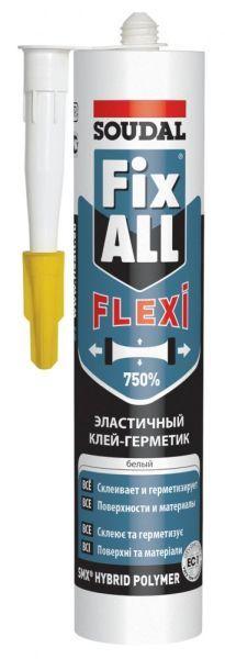 Soudal Клей герметик гибридный Fix All Flexi 290 мл белый туба (117383) упаковка 12 шт. SOUDAL - фото 1 - id-p226322139