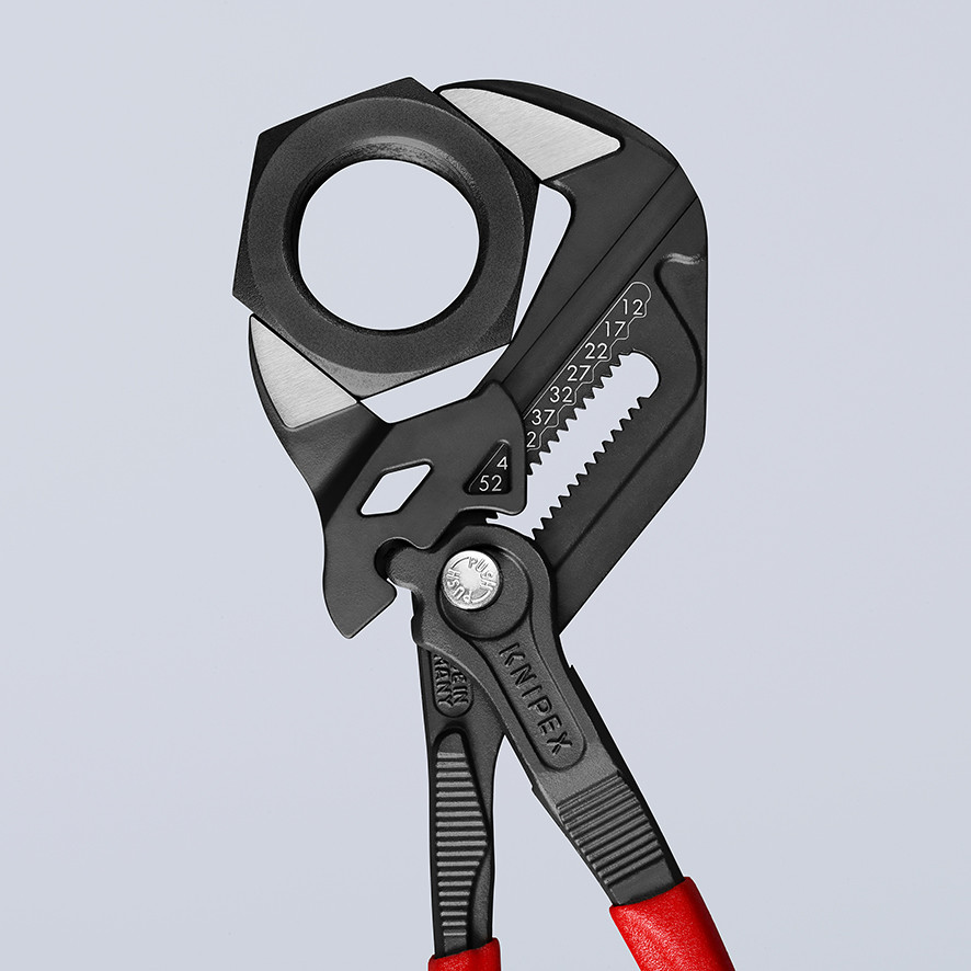 KNIPEX Клещи переставные - гаечный ключ, 52мм (2"), 250мм, Cr-V, серые, обливные рукоятки (8601250) KNIPEX - фото 3 - id-p226321264