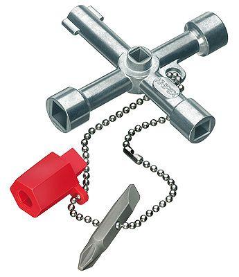 KNIPEX Ключ крестовой 4-лучевой для стандартных шкафов, 76мм. (001103) KNIPEX - фото 1 - id-p226321274