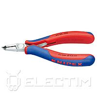 KNIPEX Кусачки торцевые для электроники, узкие кромки с фаской под 65°, с пружиной, 120мм (6462120) KNIPEX