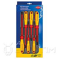 KNIPEX Набор отверток диэл., 6 шт.: SL3/4/5.5/6.5 шлиц., PH1/2 крест. (002012V01) KNIPEX