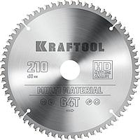 Kraftool Диск пильный 210х30х64Т по алюминию "Multi Material" (36953-210-30) KRAFTOOL