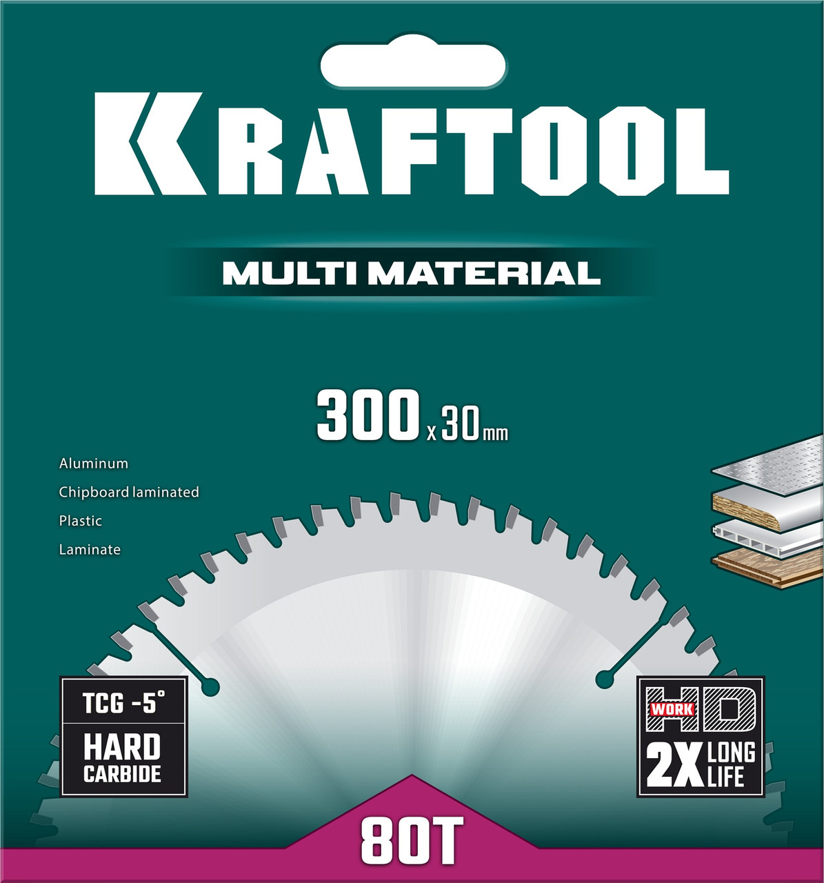 Kraftool Диск пильный 300х30х80Т по алюминию "Multi Material" (36953-300-30) KRAFTOOL - фото 3 - id-p226322329