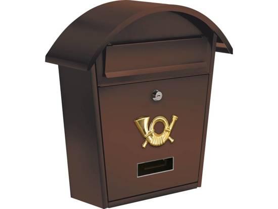Vorel Ящик металлический почтовый 380х320х105мм коричневый (78587) VOREL - фото 1 - id-p226320551