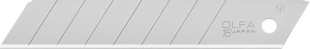 Olfa Лезвие для ножа сегментированное 18мм, 8 сегментов, 50шт., в боксе (OL-LB-50) OLFA - фото 1 - id-p226321514