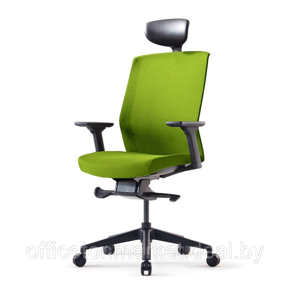 Кресло для руководителя Bestuhl "J1", сетка, ткань, пластик, зеленый - фото 2 - id-p220946558