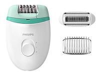 Эпилятор Philips BRE245/00 скор.:2 насад.:2 от электр.сети белый/мятный