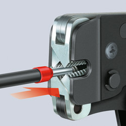 KNIPEX Пресс-клещи для контактных гильз, самонастраивающиеся, с торцевой установкой, 190мм (975309) KNIPEX - фото 2 - id-p226321311