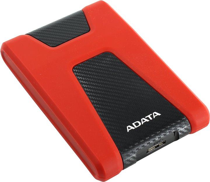 ADATA AHD650-2TU31-CRD HD650 Red USB3.1 Portable 2.5" HDD 2Tb EXT (RTL) - фото 1 - id-p226328014