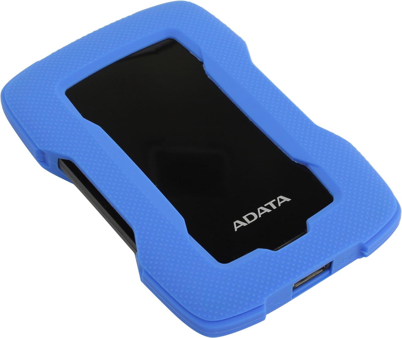 ADATA AHD330-1TU31-CBL Durable HD330 Blue USB3.1 Portable 2.5" HDD 1Tb EXT (RTL) - фото 1 - id-p226328024