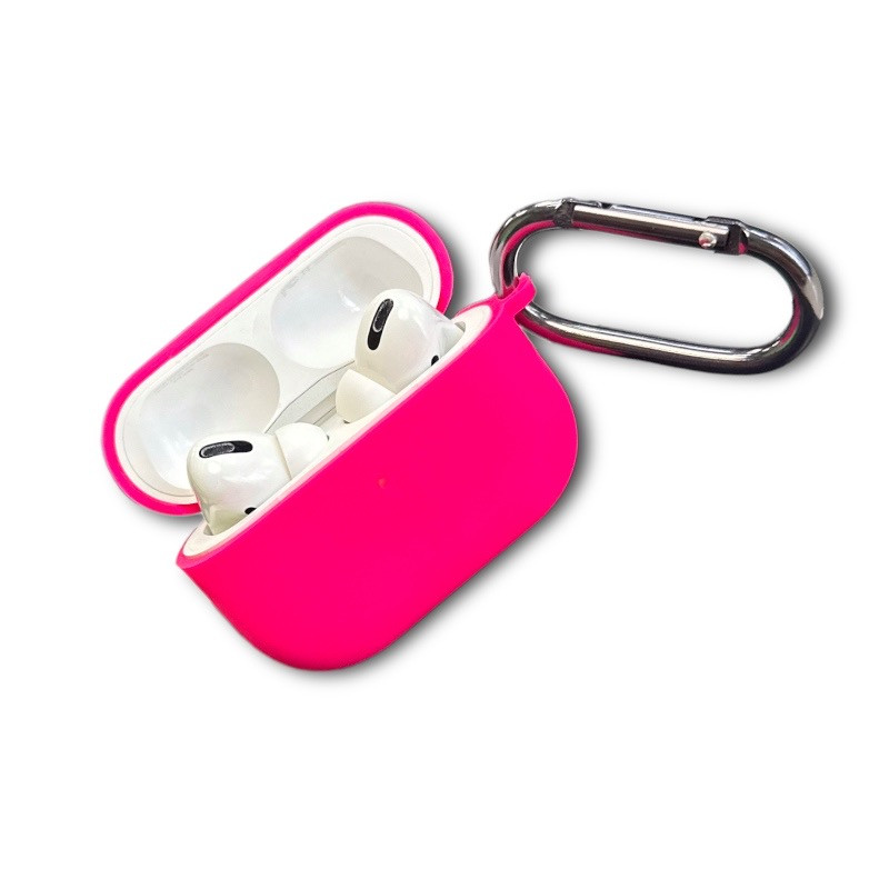 Чехол для наушников Airpods Pro Protective Case, ярко-розовый - фото 1 - id-p226330135
