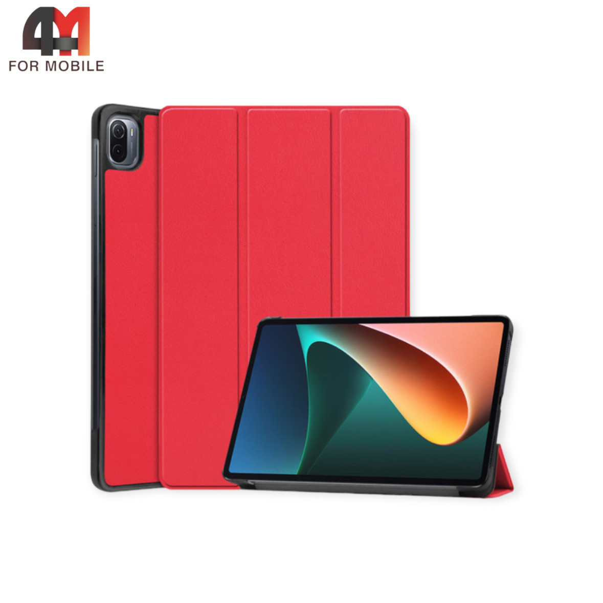 Чехол для планшета Xiaomi Mi Pad 5 книга, пластик, красный - фото 1 - id-p226330179