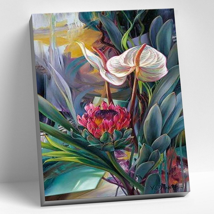 Картина по номерам 40 × 50 см «Тропическое искусство» 31 цвет - фото 1 - id-p226331626