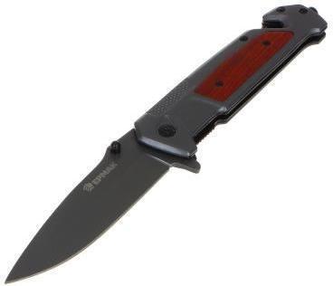 ЕРМАК Нож туристический складной, 23,5см, нерж. сталь, дерево (118-176) - фото 1 - id-p226332657