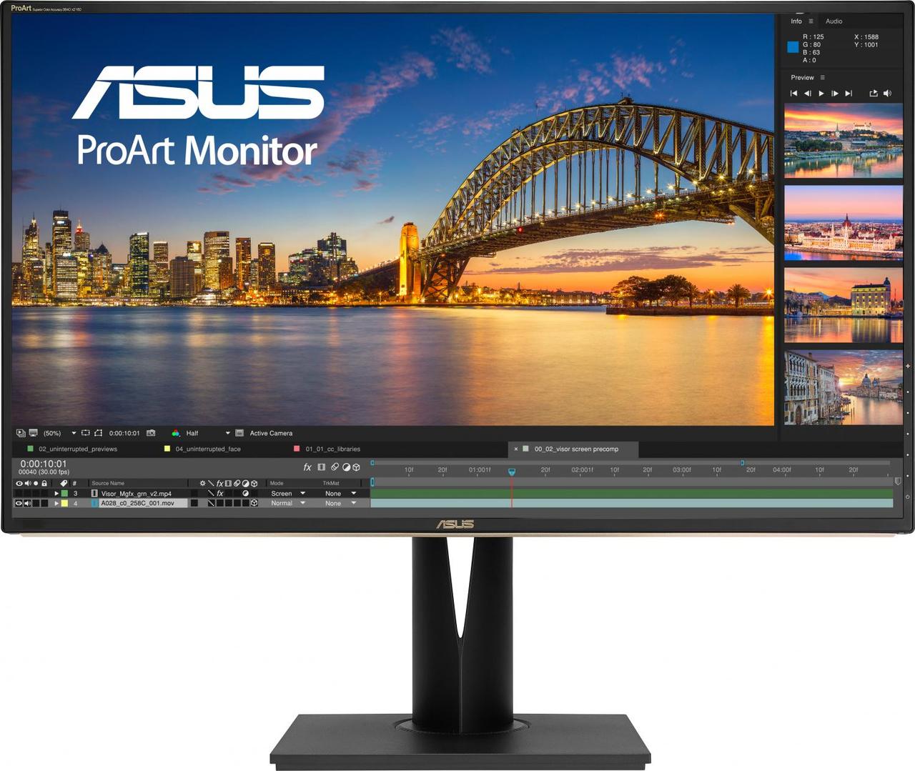 Монитор LCD ASUS ProArt PA329C, 32" IPS LED monitor, 4K (3840x2160), 98% DCI-P3, 100% Adobe RGB, 100% sRGB, - фото 1 - id-p226333246