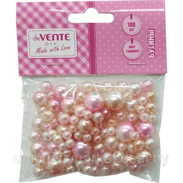 Бусины декоративные пластик. "deVENTE" перлам. розовыые 8001206