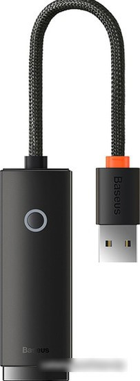 USB-хаб Baseus Lite Series 4-Port USB-A WKQX030001 (0.25 м, черный) - фото 1 - id-p226336328