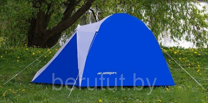 Палатка 3-местная ACAMPER ACCO Green Blue - фото 7 - id-p226336368