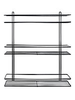 4891-3 Полка прямая 3-ярусная черная