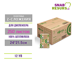 Полотенца Z-слож., 24*21,5см, "Focus ECO", 250л, 12 уп