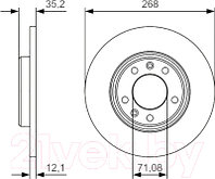 Тормозной диск Bosch 0986479C24