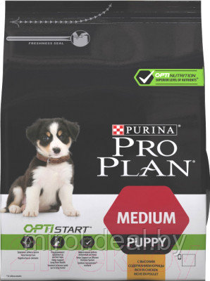 Сухой корм для собак Pro Plan Puppy Medium Optistart с курицей - фото 1 - id-p226339049