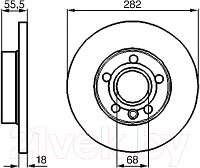 Тормозной диск Bosch 0986478870